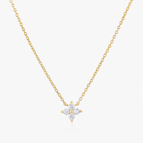 Kamala Gold Flower Pendant Necklace