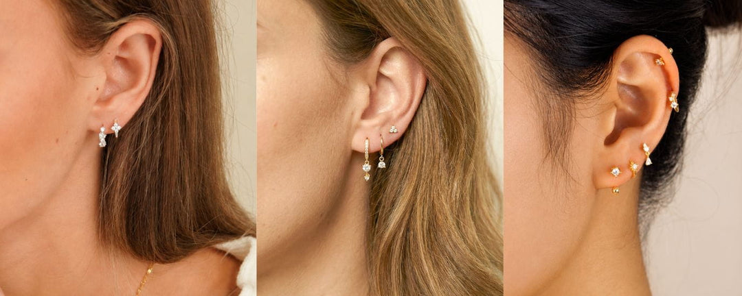Ear Stack Ideas for 2, 3 and 4 Piercings