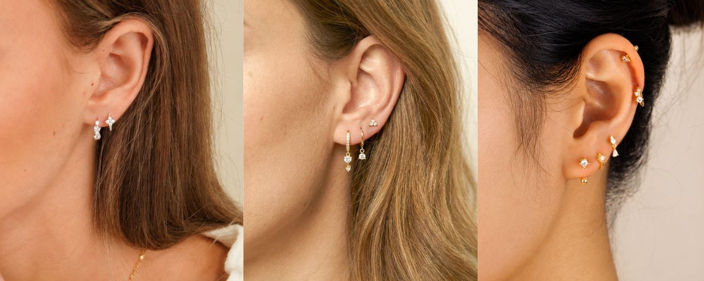 Ear Stack Ideas for 2, 3 and 4 Piercings