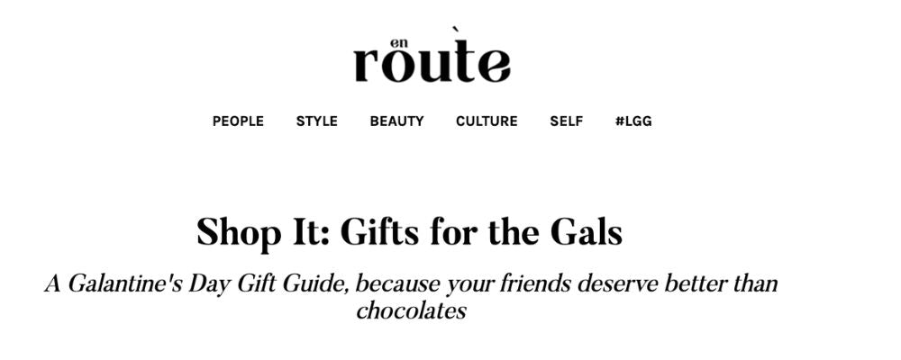 [En-route] Shop It: Gifts for the Gals