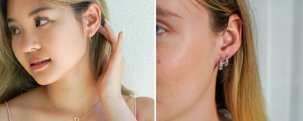 earring size guide, guide to earring sizes, hoop earring measurement, hoop earring inner diameters