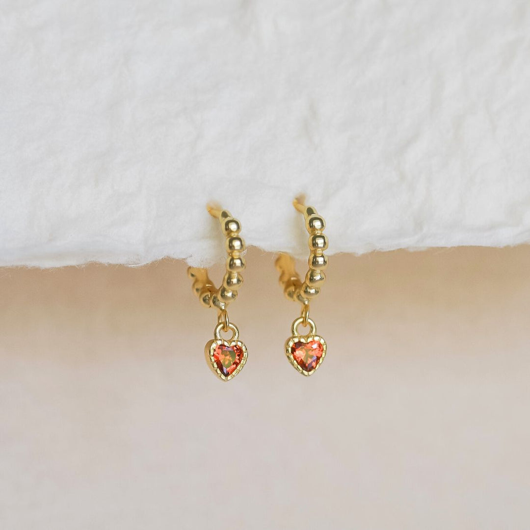 gold earrings, gold plated on sterling silver