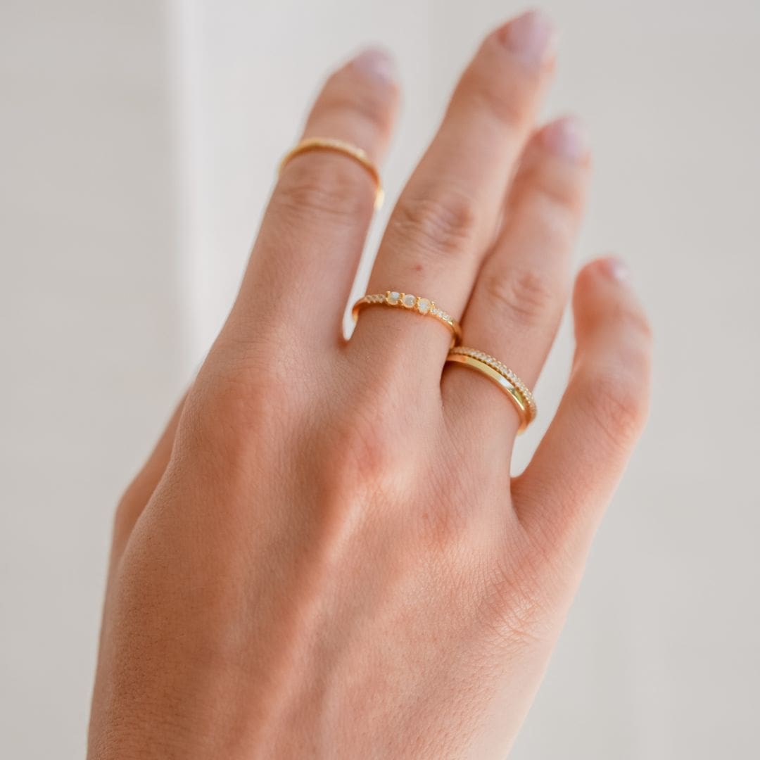 gold rings, sterling silver rings, dainty rings