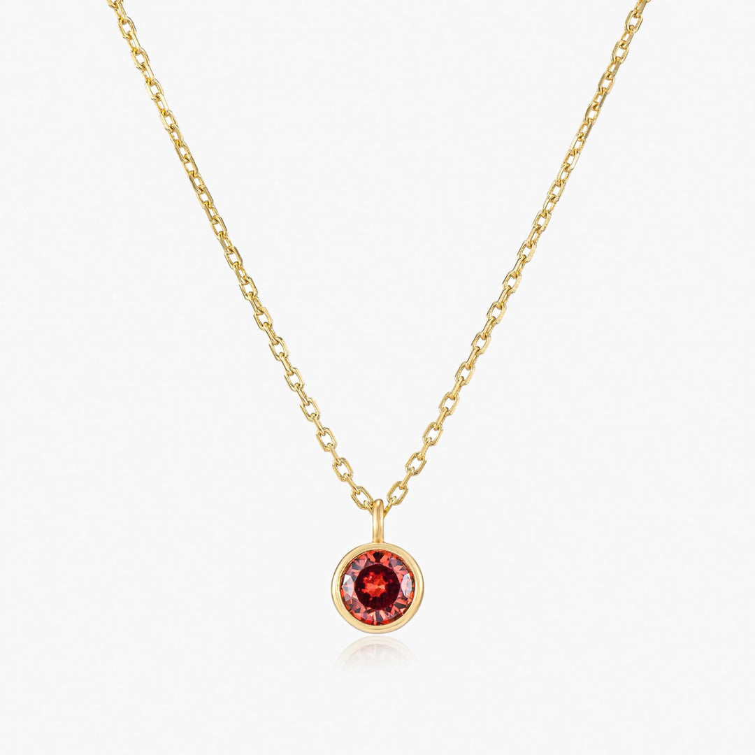 Classic Gold Birthstone Necklace