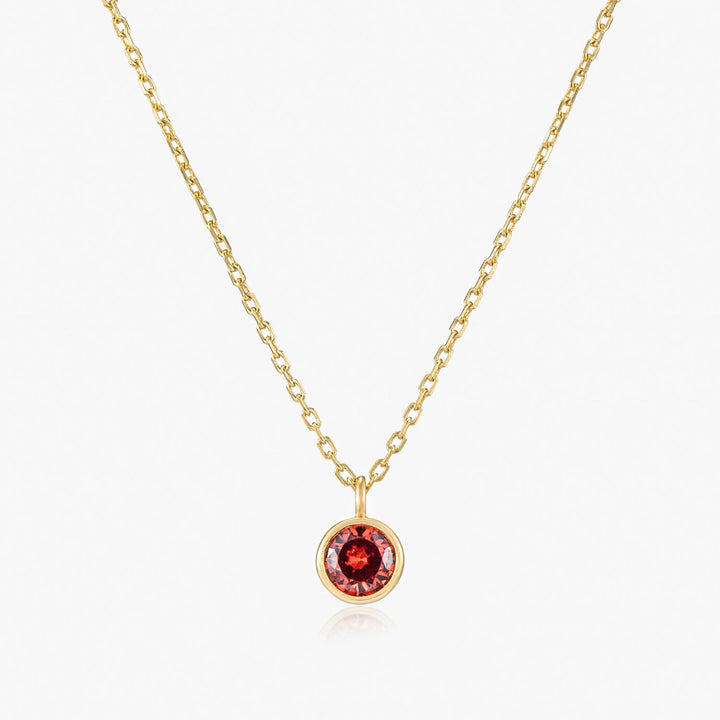 Classic Gold Birthstone Necklace