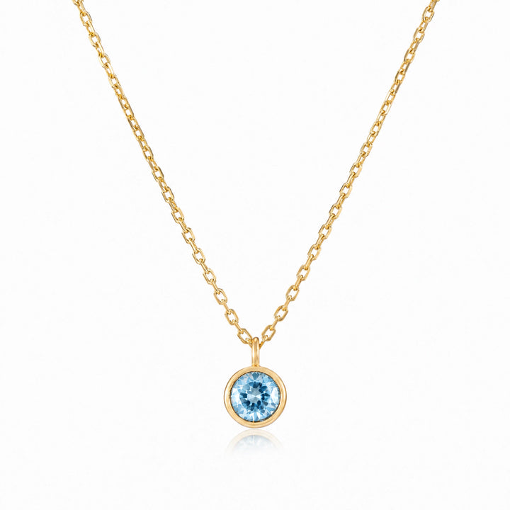 Classic Gold Birthstone Necklace