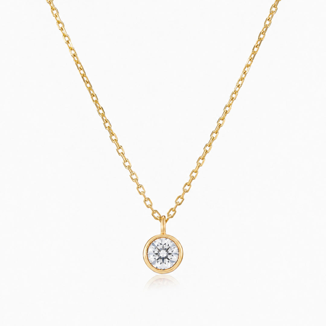 Classic Gold Birthstone Necklace