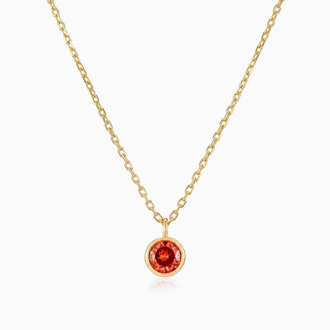 Classic Gold Birthstone Necklace