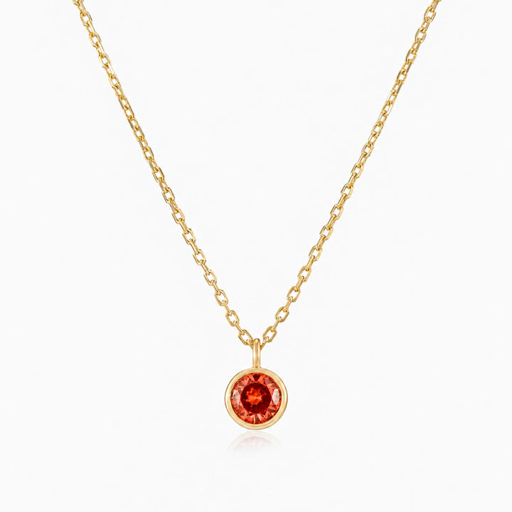 Classic Gold Birthstone Necklace