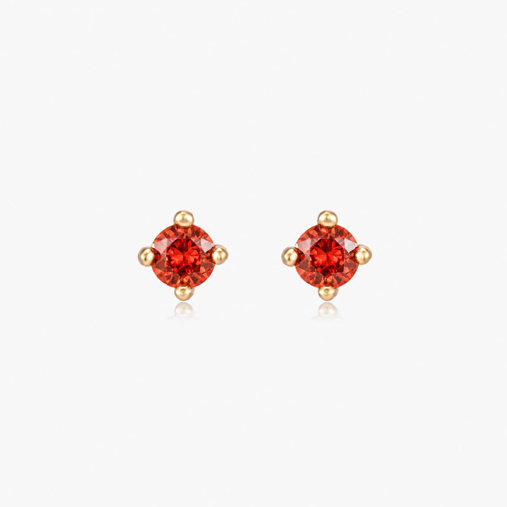 Pettie Gold Birthstone Stud Earrings