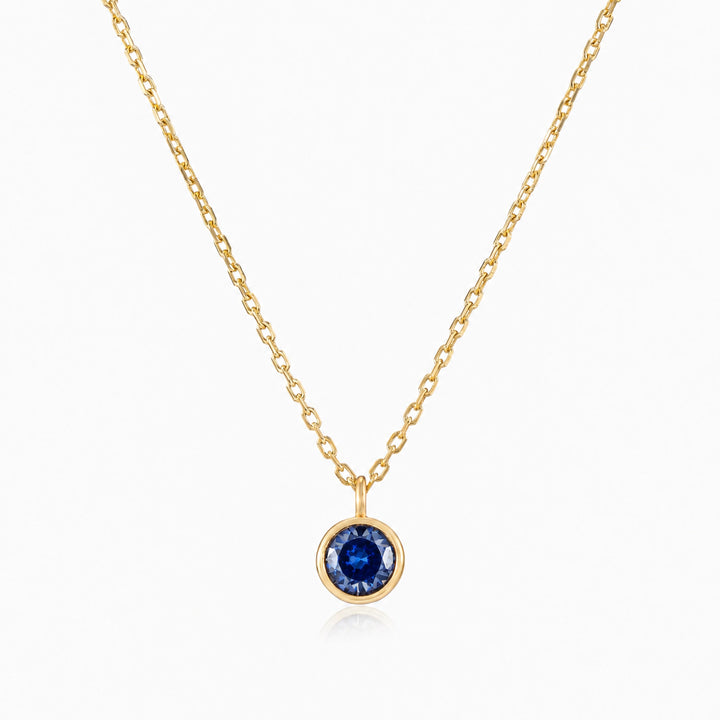 Classic Gold Birthstone Necklace