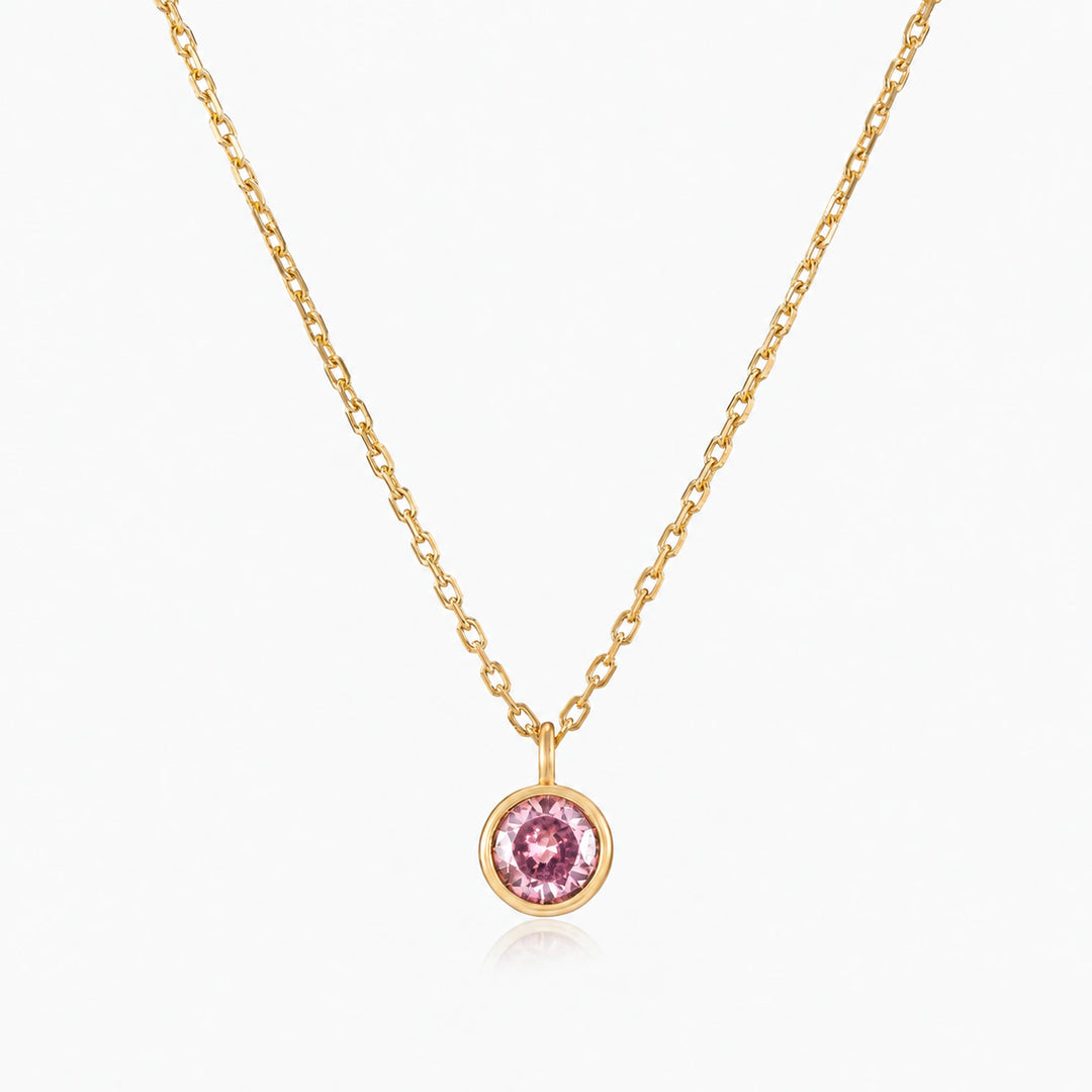 Classic Gold Birthstone Necklace