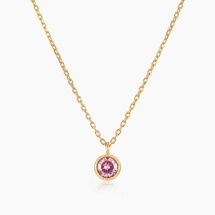 Classic Gold Birthstone Necklace