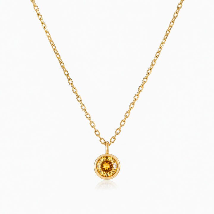 Classic Gold Birthstone Necklace