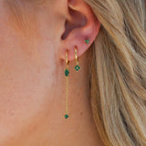 Clora Emerald Earring Stack