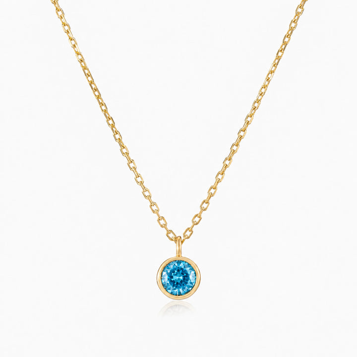 Classic Gold Birthstone Necklace