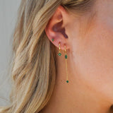 Clora Emerald Earring Stack