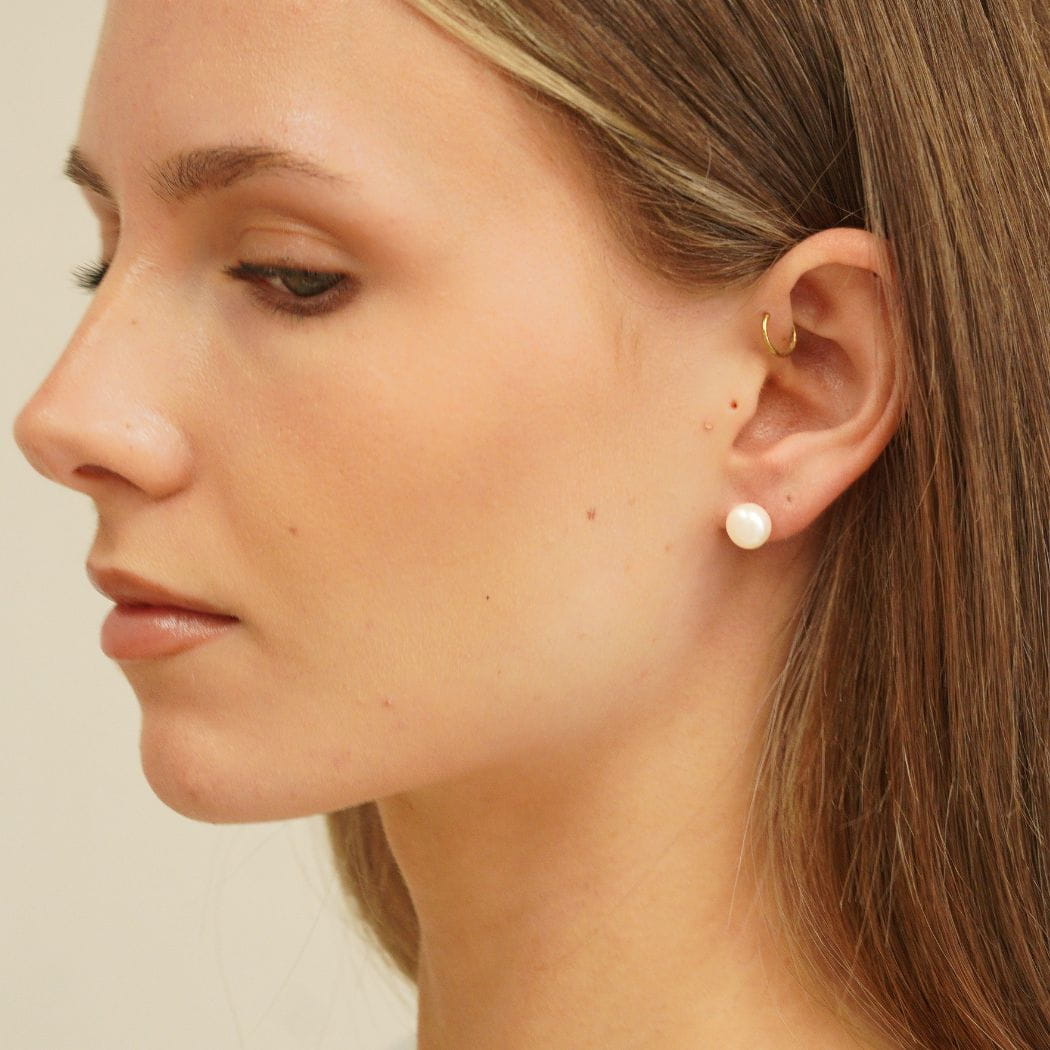 Seraphina 2-in-1 Pearl Drop Earrings Gold