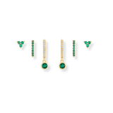 Giada Emerald Earring Stack
