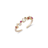 Diana Sunrise Sculpture Verstellbarer Ring Gold