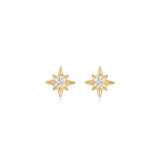 Aster Starburst 18K Gold Screwback Stud Earrings