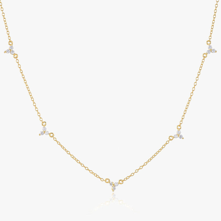 Aurora Zierliche Diamant-Halsreifen aus Gold 