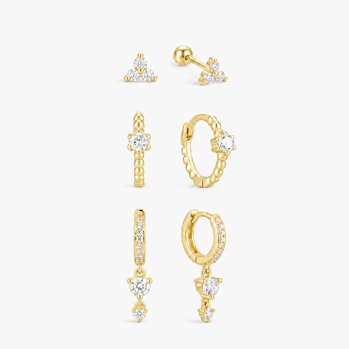 Celestial Sparkle Trio Set Gold