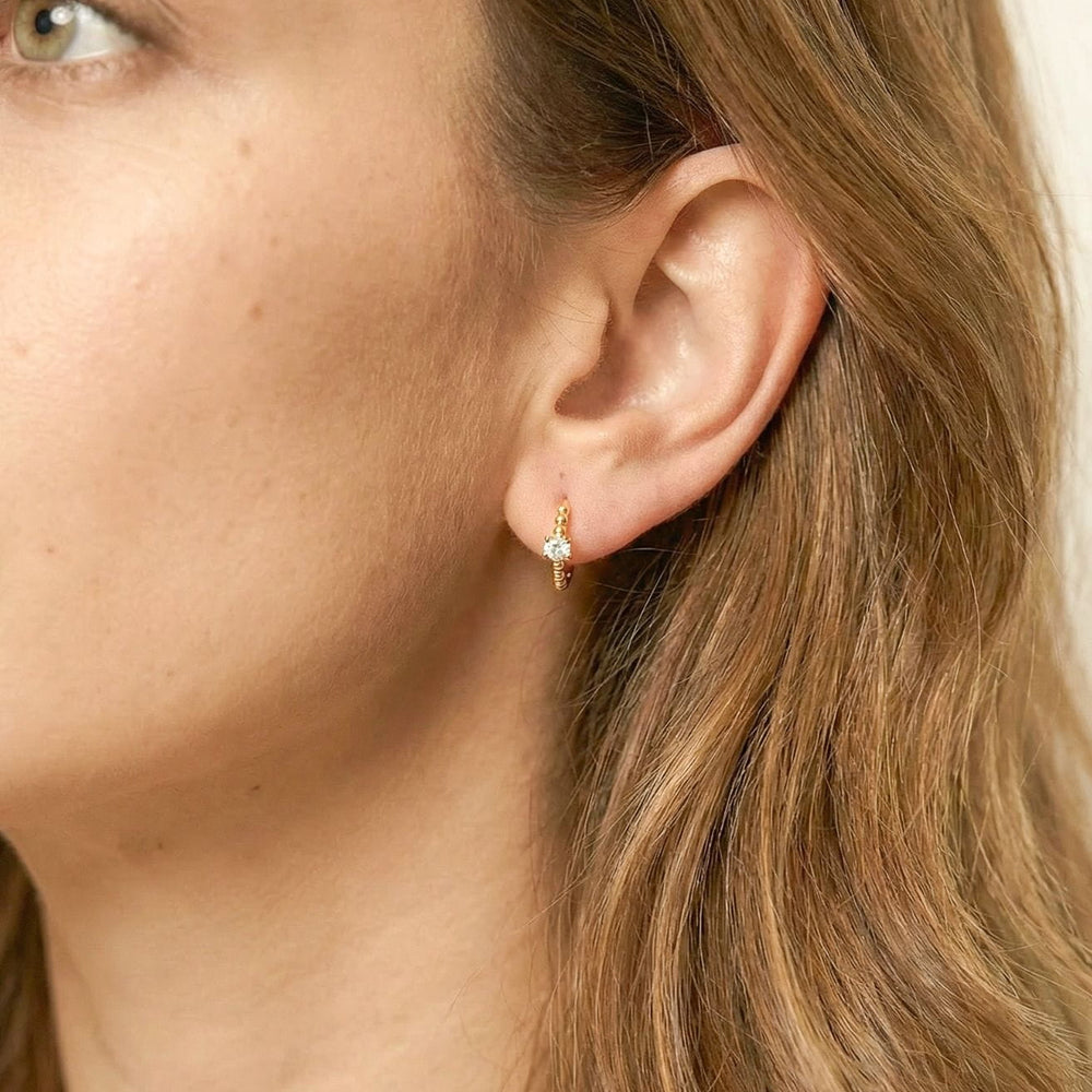 Bella Gold Huggie Earrings