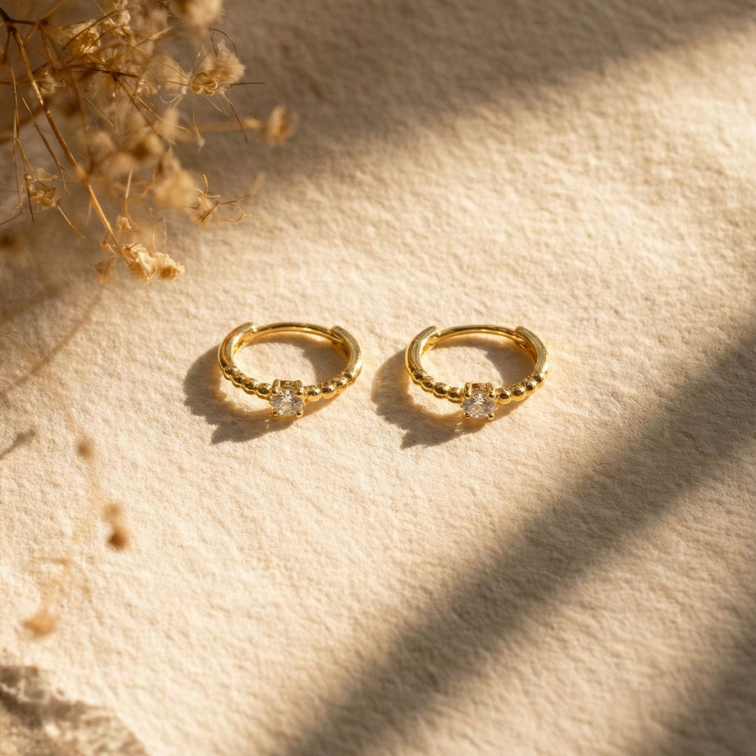 Bella Gold Huggie Earrings