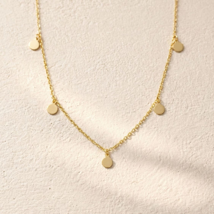  Blake Gold Circle Choker Necklace