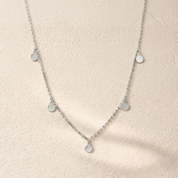Blake Silver Circle Choker Necklace