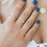 Callie Heart and Soul Adjustable Ring Gold