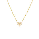 Cecelia Puff Heart Pendant Necklace Gold