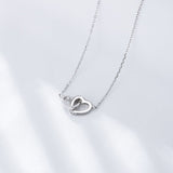 Charlotte Heart Pendant Necklace Sterling Silver