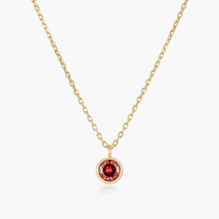 Classic Gold Birthstone Necklace