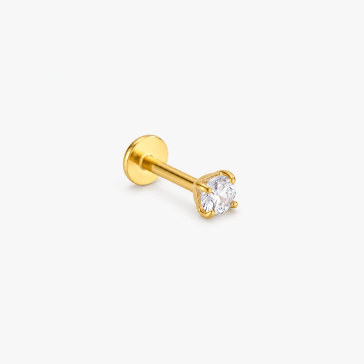 Classic Crystal Titanium Flatback Stud – Single