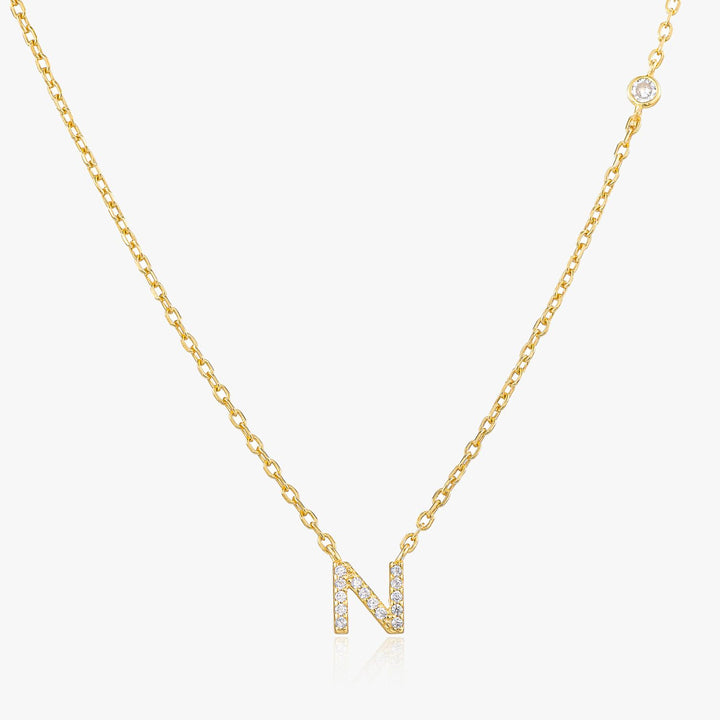 Dainty Gold Initial Necklace