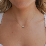 Eve Dainty Opal Evil Eye Necklace