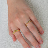 Diana Sunrise Sculpture Adjustable Ring Gold