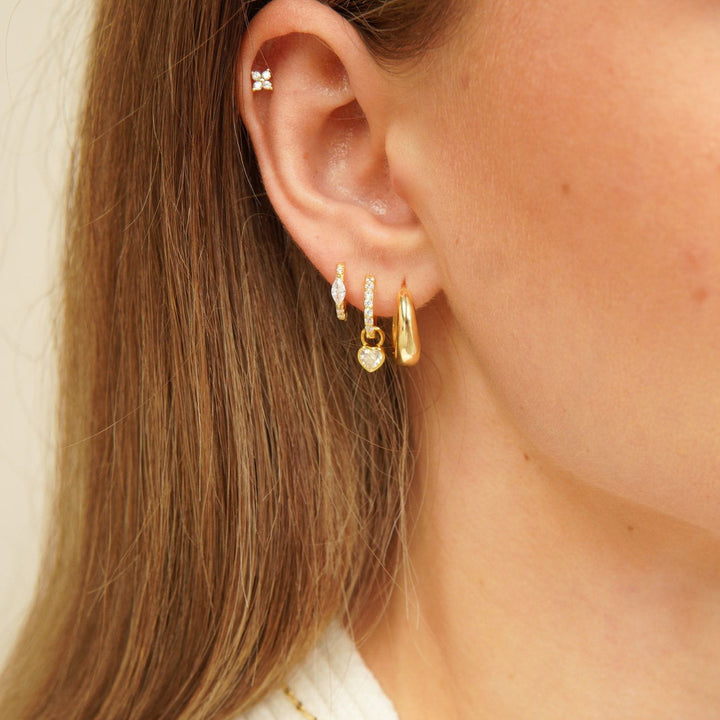 Briana Gold Huggie Earrings