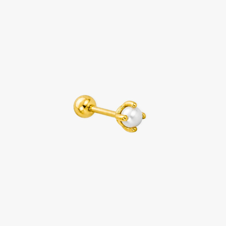 Elena Pearl Screw Back Stud - Single