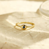 Elise Evil Eye Ring Gold