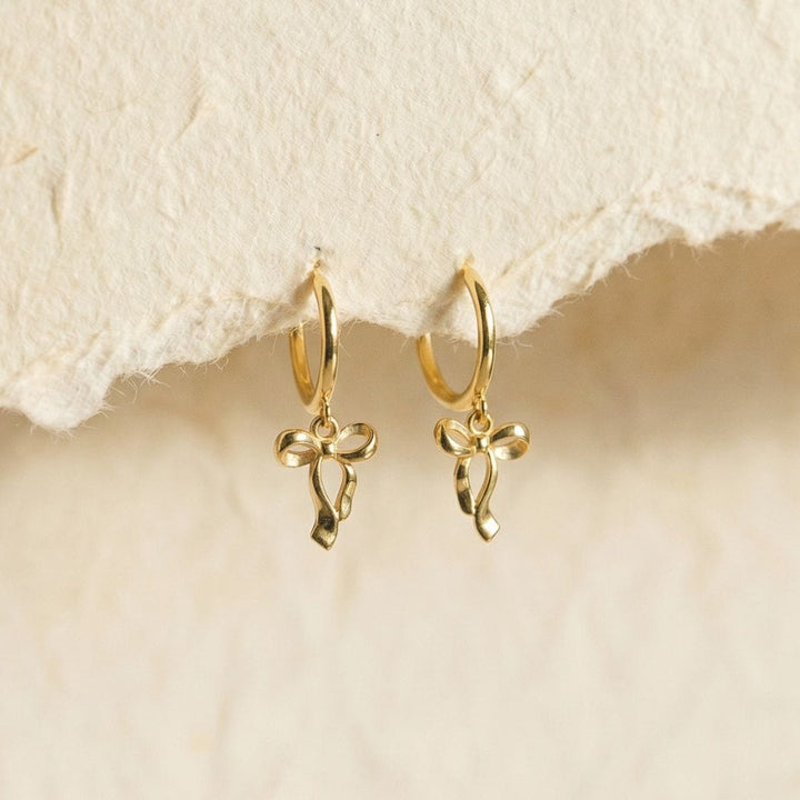 Élise Gold Bow Earrings