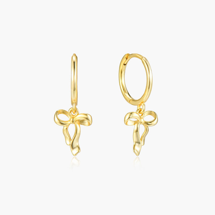 Élise Gold Bow Earrings