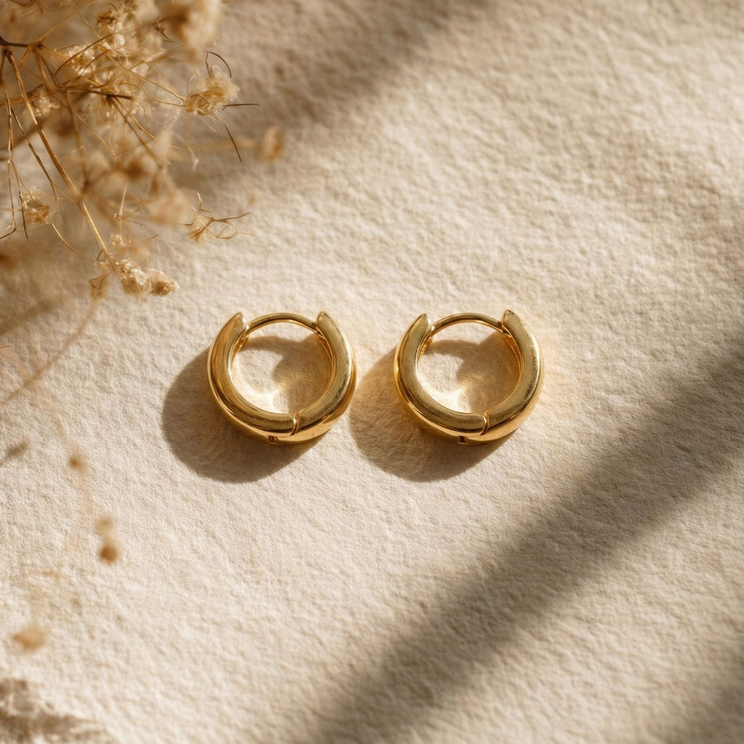 Ella Gold Huggie Earrings