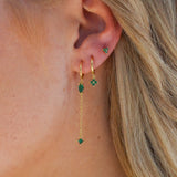 Emerald Earring Stack