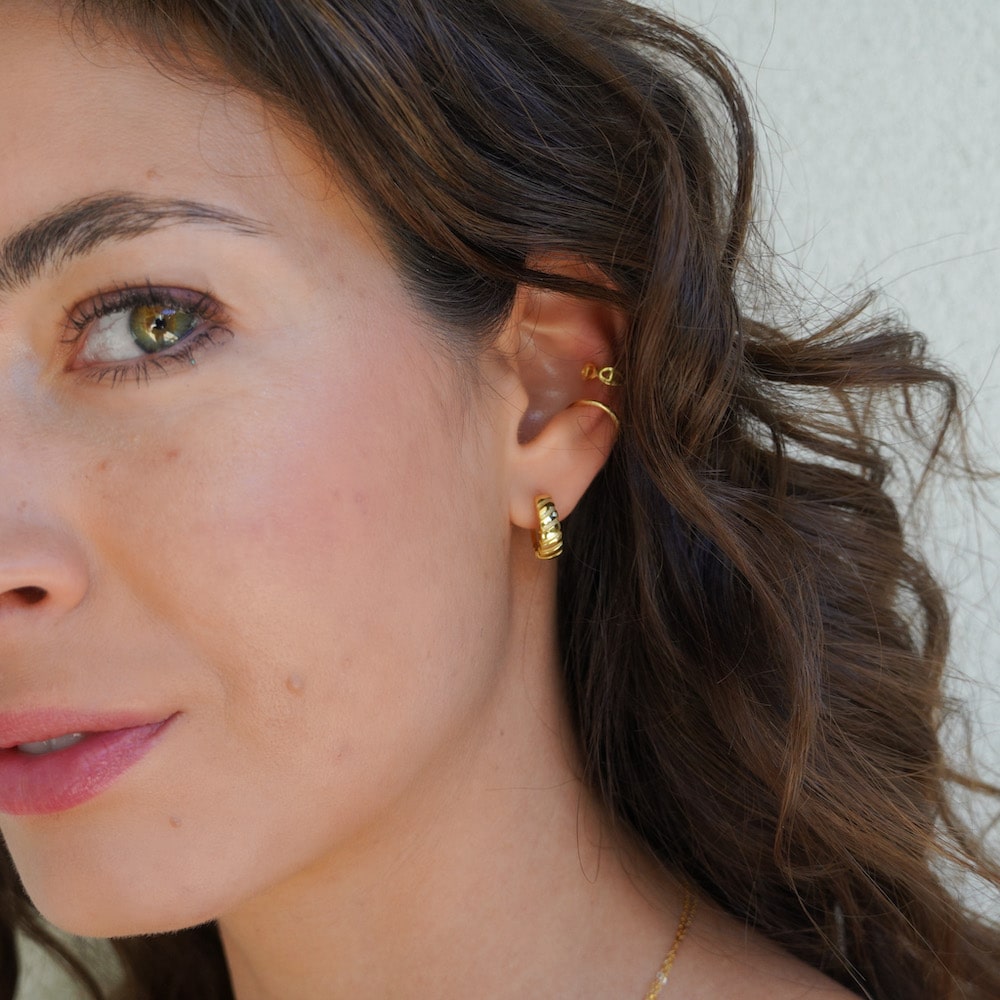 Emery Bold Hoop Earrings LYANG CO