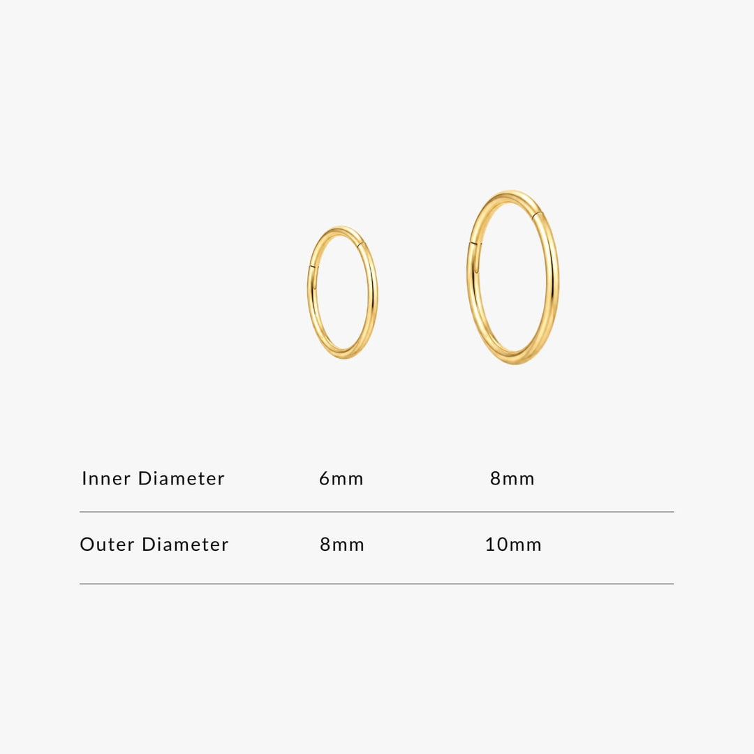 Essential Titanium Seamless Hoop – Single