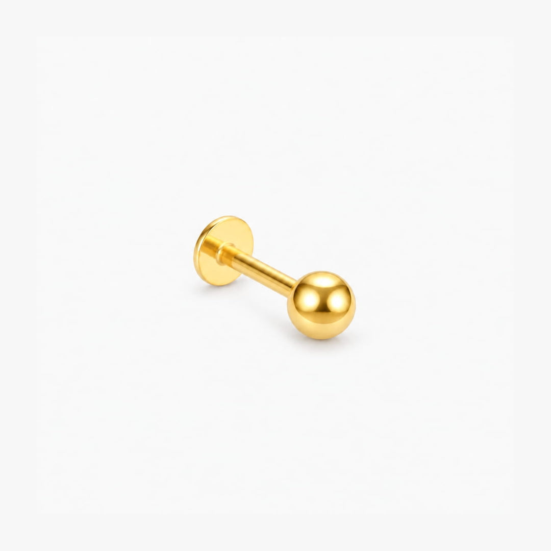 Essential Ball Titanium Flatback Stud – Single