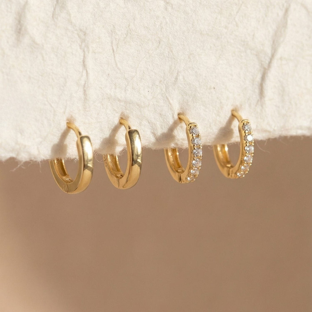 Everyday Essential Huggie Set Gold